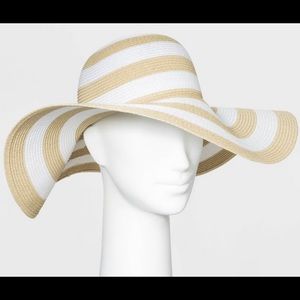 Target A New Day Floppy Packable Straw Striped Hat